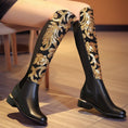 Load image into Gallery viewer, Azuraia Knight Cowhide Leather Boots