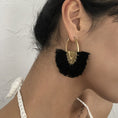 Load image into Gallery viewer, Cora Bohemian Shield Tassel Earrings