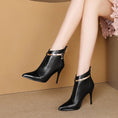 Load image into Gallery viewer, Alara Pointed Back Zipper Stiletto High Heel Boots