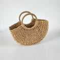 Load image into Gallery viewer, Ola Women's Handbag Rattan Wicker Straw Woven Half-round Bag Large Capacity Casual Travel Fashion Tote