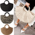Load image into Gallery viewer, Ola Women's Handbag Rattan Wicker Straw Woven Half-round Bag Large Capacity Casual Travel Fashion Tote