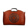 Load image into Gallery viewer, Luana Women's Embossed Leather Tote with One-shoulder Diagonal Straps