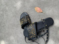 Load image into Gallery viewer, Morgan Women's Sandals Rivet Flats Cool with Spikes Details