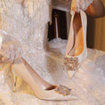 Load image into Gallery viewer, Vicki Victorian Bridal Pointed Stiletto Heel