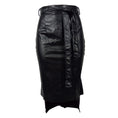 Load image into Gallery viewer, Tatihana Faux Leather Pencil Bodycon Hi-Low Midi Skirt