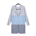 Load image into Gallery viewer, Ravynna Color Block Hooded Cardigan Knit Sweater