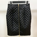 Load image into Gallery viewer, Demi Quilted Faux Leather High Waist Pencil Skirt