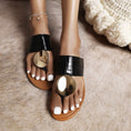 Load image into Gallery viewer, Kemi Gold Cove Thong Summer Slippers for Women