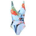 Load image into Gallery viewer, Violet Women's One-piece Slimming Vacation Beach Hot Springs Bikini Set and or Sarong
