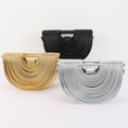 Load image into Gallery viewer, Metallic Faux Leather Noodle Bag