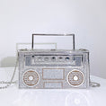 Load image into Gallery viewer, Roxy Rhinestone Boom Box Handbag