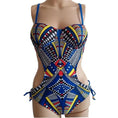 Load image into Gallery viewer, Amarilla Tribal Women's Printed One-Piece Bikini Swimsuit