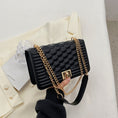 Load image into Gallery viewer, Chantel Embossed Striped Locket Buckle Rhombus Chain Shoulder Bag