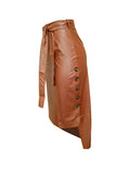 Load image into Gallery viewer, Bodycon High-Low Buttoned Split-Side Tied Waist Skirts Bottoms