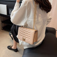 Load image into Gallery viewer, Chantel Embossed Striped Locket Buckle Rhombus Chain Shoulder Bag