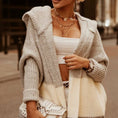 Load image into Gallery viewer, Long Sleeve Hooded Thick Casual Loose Cardigan Sweater