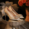 Load image into Gallery viewer, Vicki Victorian Bridal Pointed Stiletto Heel