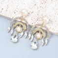 Load image into Gallery viewer, Leilani Women's Alloy Diamond And Pearl Chandelier Earrings
