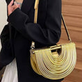 Load image into Gallery viewer, Metallic Faux Leather Noodle Bag
