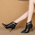 Load image into Gallery viewer, Alara Pointed Back Zipper Stiletto High Heel Boots
