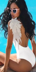 Load image into Gallery viewer, Angela Woman's Wings One-Piece Swimsuit