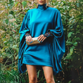 Load image into Gallery viewer, Arixa Flowy Batwing Mini Dress