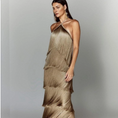 Load image into Gallery viewer, Aurexa Halter Neck Backless Fringe Dress