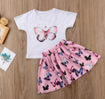 Load image into Gallery viewer, Brianna Butterfly Print 2-Piece Skirt Set