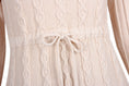 Load image into Gallery viewer, Cindy Sweater dress apricot drawstring detail