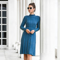 Load image into Gallery viewer, Cindy Sweater dress blue front
