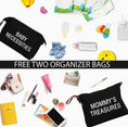 Load image into Gallery viewer, CHQEL Mommy Bag Tote with 2 Organizers, Multifunctional