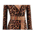 Load image into Gallery viewer, Elextra British-Style Leopard Trench Coat
