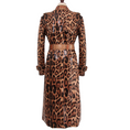 Load image into Gallery viewer, Elextra British-Style Leopard Trench Coat