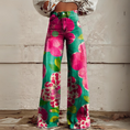 Load image into Gallery viewer, Hendrix Printed Wide Leg Flared Pants Flower Fusion
