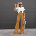 Load image into Gallery viewer, Ivanessa Corduroy High Waisted Bell Bottom Pants