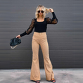Load image into Gallery viewer, Ivanessa Corduroy High Waisted Bell Bottom Pants