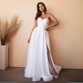 Load image into Gallery viewer, Kaelith Satin Strapless Bridal Ball Gown