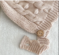 Load image into Gallery viewer, Kennedy Cable Knit Unisex Romper + Hat Set