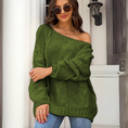 Load image into Gallery viewer, Kimberly Women's Off-Shoulder Oversized Cable Knit Sweater