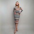 Load image into Gallery viewer, Kristy Ribbed Multicolor Block Midi Sweater Dress