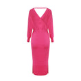Load image into Gallery viewer, Kyra Midi Sweater Dress Pink backs
