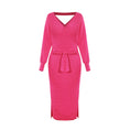 Load image into Gallery viewer, Kyra Midi Sweater Dress Pink front