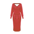 Load image into Gallery viewer, Kyra Midi Sweater Dress Red front