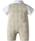 Load image into Gallery viewer, Lincoln Plaid Waistcoat Romper