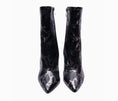 Load image into Gallery viewer, Liza Patent Leather Edgy Blade Shape Metal Heel Boots