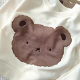 Load image into Gallery viewer, 1 super cozy Top featuring a large Baby Bear face, showcasing your little one's love for bears, and 1 comfy pair of Pants with Bear patches at the knees, adding a playful touch to their outfit.