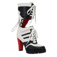 Load image into Gallery viewer, Logan Color Block Mid Calf Biker Boots Black