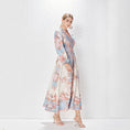 Load image into Gallery viewer, Lumière Rosalie Élan Buttoned Midi Dress sideview
