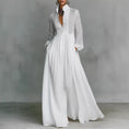 Load image into Gallery viewer, Lumière Solenne Airy Maxi Dress – Lightweight Long Sleeve Flowy Spring & Summer Dress for Women