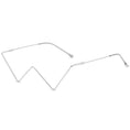 Load image into Gallery viewer, modern angular glasses women gold diamond frame stylish statement eyewear